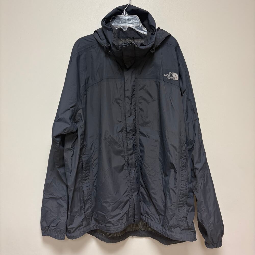 The North Face Gray HyVent Waterproof Rain Jacket Shell Gorpcore Utility Hike XL